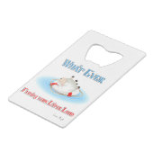 あなたの小さな子羊を浮かべるものは クレジットカード栓抜き (裏面アングル)