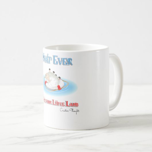 あなたの小さな子羊を浮かべるものは コーヒーマグカップ (正面右)