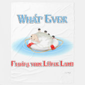 あなたの小さな子羊を浮かべるものは フリースブランケット (正面)