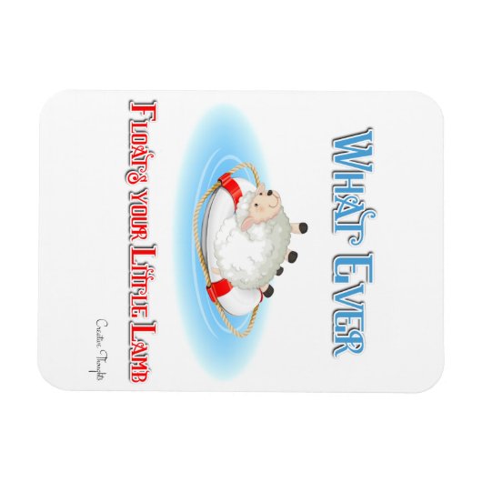 あなたの小さな子羊を浮かべるものは マグネット (横)