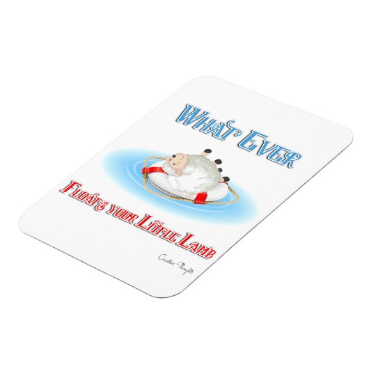 あなたの小さな子羊を浮かべるものは マグネット (左側)