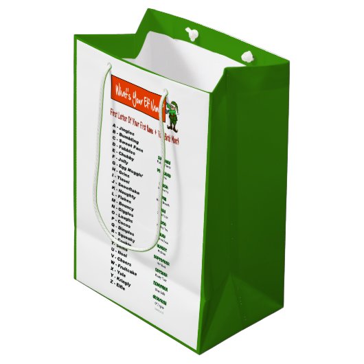 あなたの小妖精や小人の名前は何ですか。  ギフトバッグ (正面アングル)