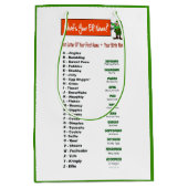 あなたの小妖精や小人の名前は何ですか。  ギフトバッグ (正面)