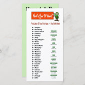 あなたの小妖精や小人の名前は何ですか。  休日の挨拶状 シーズンカード (正面/裏面)