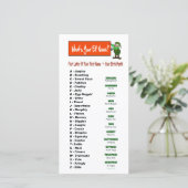 あなたの小妖精や小人の名前は何ですか。  休日の挨拶状 シーズンカード (スタンド正面)