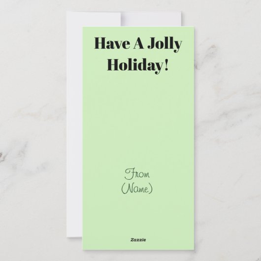 あなたの小妖精や小人の名前は何ですか。  休日の挨拶状 シーズンカード (裏面)