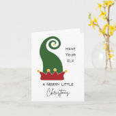 あなたの小妖精や小人メリーを少しクリスマスにする – Pun カード (黄色い花)