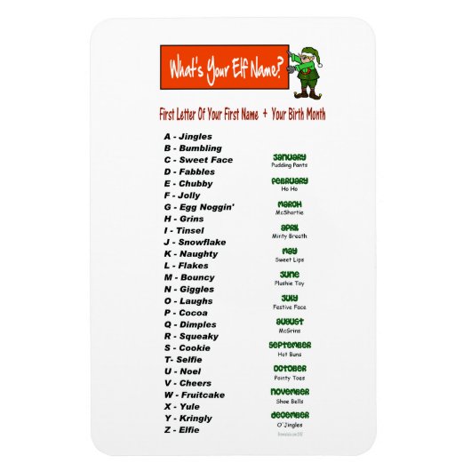 あなたの小妖精や小人名は？可撓性磁石 マグネット (縦)