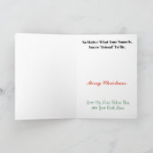 あなたの小妖精や小人名クリスマスカードは何にカスタマイズする! カード (内部)