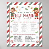 あなたの小妖精や小人名クリスマスパーティーゲームとは ポスター (正面)