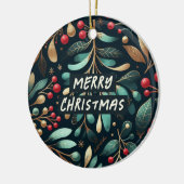 あなたの小妖精や小人尊重クリスマスを見つける セラミックオーナメント (左)