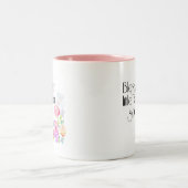 あなたの少し綿のソックスを賛美して下さい ツートーンマグカップ (中央)