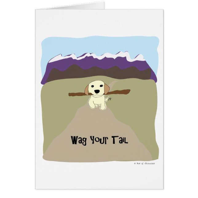 あなたの尾犬-魅力の足--を振って下さい (正面)