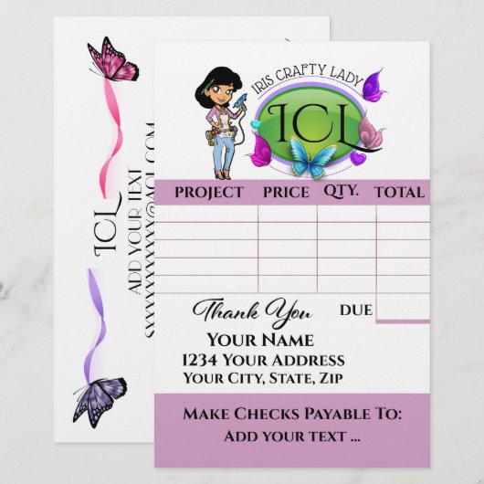 あなたの巧妙な請求書 (正面/裏面)