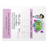 あなたの巧妙な請求書 ノートパッド (正面)