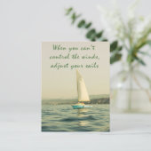 あなたの帆を調節して下さい ポストカード (スタンド正面)