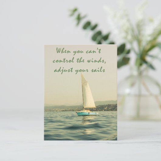 あなたの帆を調節して下さい ポストカード (スタンド正面)