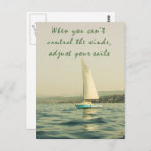 あなたの帆を調節して下さい ポストカード (正面/裏面)