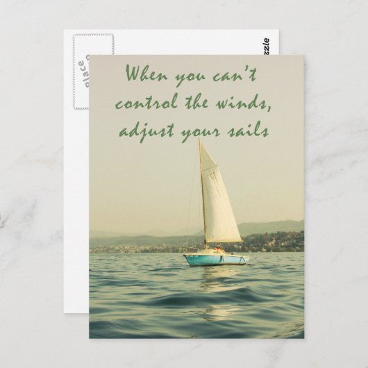 あなたの帆を調節して下さい ポストカード (正面/裏面)