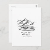 あなたの希望は野生走で自由であり得る – 感動的 ポストカード (正面/裏面)