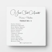 あなたの席はイーゼル結婚付きの卓上のプラークを待っている フォトプラーク (正面)