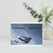 あなたの常習を食べ物を与えて下さい ポストカード (スタンド正面)