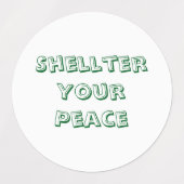 あなたの平和を守る ラベル (デザイン1)