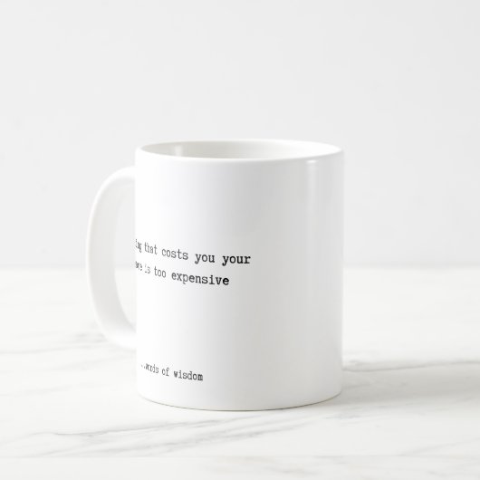 あなたの平和を犠牲にする何でも  コーヒーマグカップ (正面左)