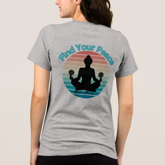 あなたの平和を見つける トライブレンドTシャツ (裏面)