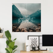 あなたの平和、美しい、落ち着きを見つける ポスター (ホームオフィス)