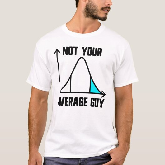 あなたの平均的な男ではないAPSTATS男性のAP統計 Tシャツ (正面)