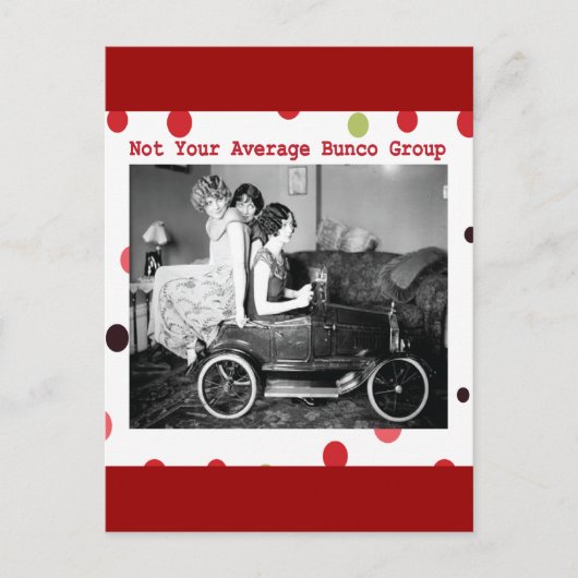 あなたの平均的なbuncoグループではない ポストカード (正面)