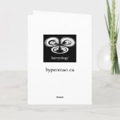 あなたの平静の青い考えることは梳きます カード (裏面)