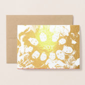 あなたの年に喜びのクリスマスフォトが満たされますように 箔カード (封筒付き正面)