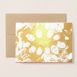 あなたの年に喜びのクリスマスフォトが満たされますように 箔カード