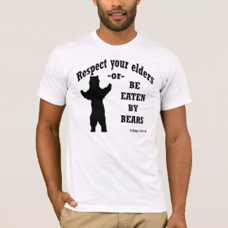 あなたの年長者を尊重して下さい Tシャツ