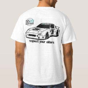 あなたの年長者-マツダRX7 --を尊重して下さい Tシャツ