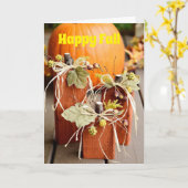 あなたの年齢が「上がる」幸せな「秋誕生日」 カード (黄色い花)