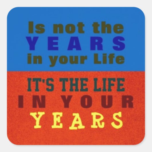 あなたの年～のシール スクエアシール (正面)