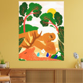 あなたの幸せな場所を見つけて、頻繁にそこに行く キャンバスプリント (インサイチュ (リビング))