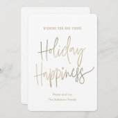 あなたの幸せシンプルホリデーカード シーズンカード (正面/裏面)