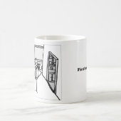 あなたの幸せ見つけて下さい コーヒーマグカップ (中央)