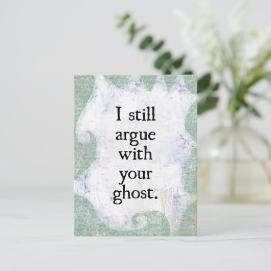 あなたの幽霊と口論するポストカード ポストカード (スタンド正面)