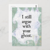 あなたの幽霊と口論するポストカード ポストカード (正面/裏面)