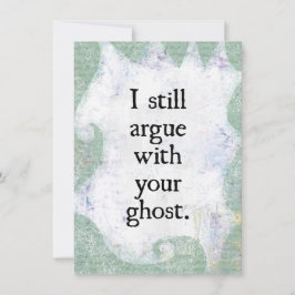 あなたの幽霊グリーティングカードで議論する カード