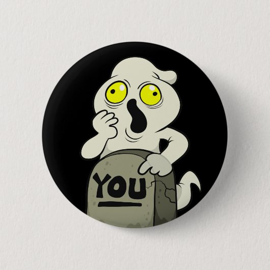 あなたの幽霊 缶バッジ (正面)