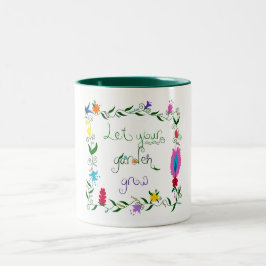 あなたの庭が着色される育つようにして下さい ツートーンマグカップ