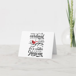 あなたの庭にカーディナルが来た時に - オンラインブルーイング販売促進用オリジナルカーど 【 カード