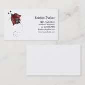 あなたの庭をいかにするか育てて下さい · てんとう虫 名刺 (正面/裏面)