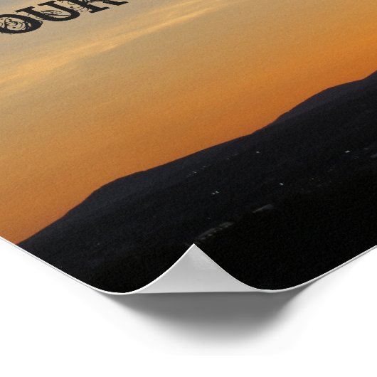 あなたの引用文はこちらサンセットポスター ポスター (角)